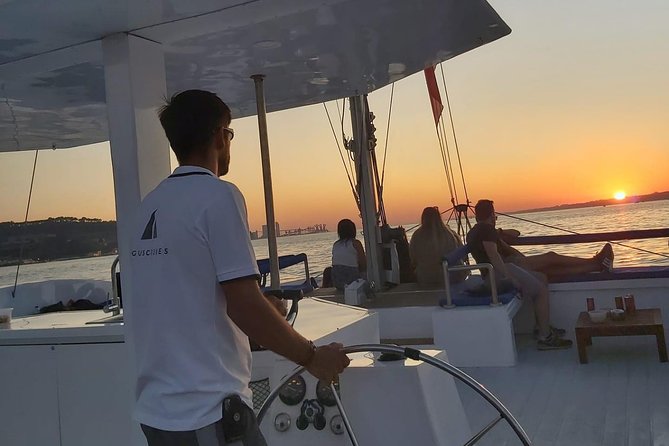 Lisbon Sunset Catamaran Cruise on the Tagus River - Under the 25 April Bridge