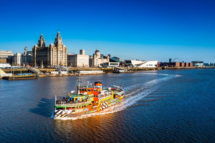 Liverpool: Sightseeing River Cruise on the Mersey River - Royal Albert Dock from the water