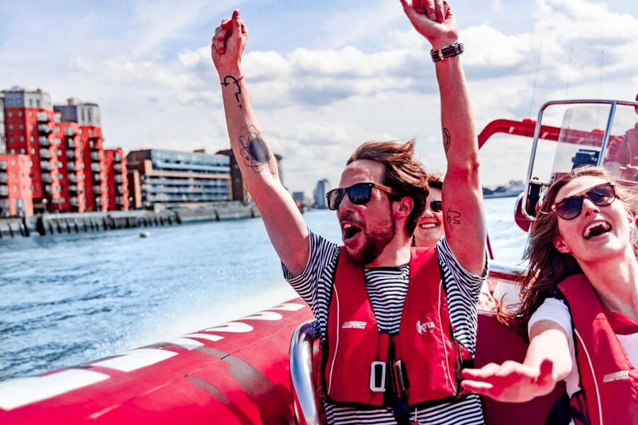 London: River Thames Speed Boat Tour - The London Eye, Parliament, and the South Bank