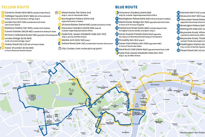 London Tootbus Hop on Hop off Bus Tour and Thames River Cruise - Audio commentary, app tracking, and the practical weak spots