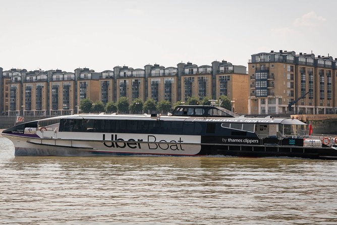 London: Uber Boat - Single Journey River Thames Cruise - St. Paul’s, The Shard, and HMS Belfast