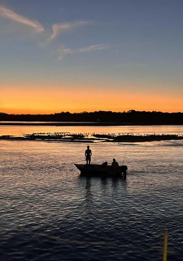 Noosaville: Noosa River Sunset Cruise - Woods Bay brings the first broad views