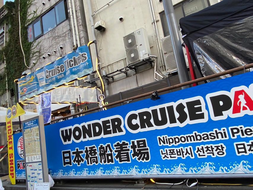 Osaka: Dotonbori District River Cruise with Drink Discount - The 20-minute route through Dotonbori