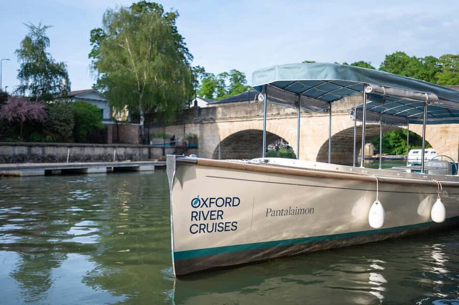 Oxford: Guided Sightseeing River Cruise - Christ Church Meadows from the water