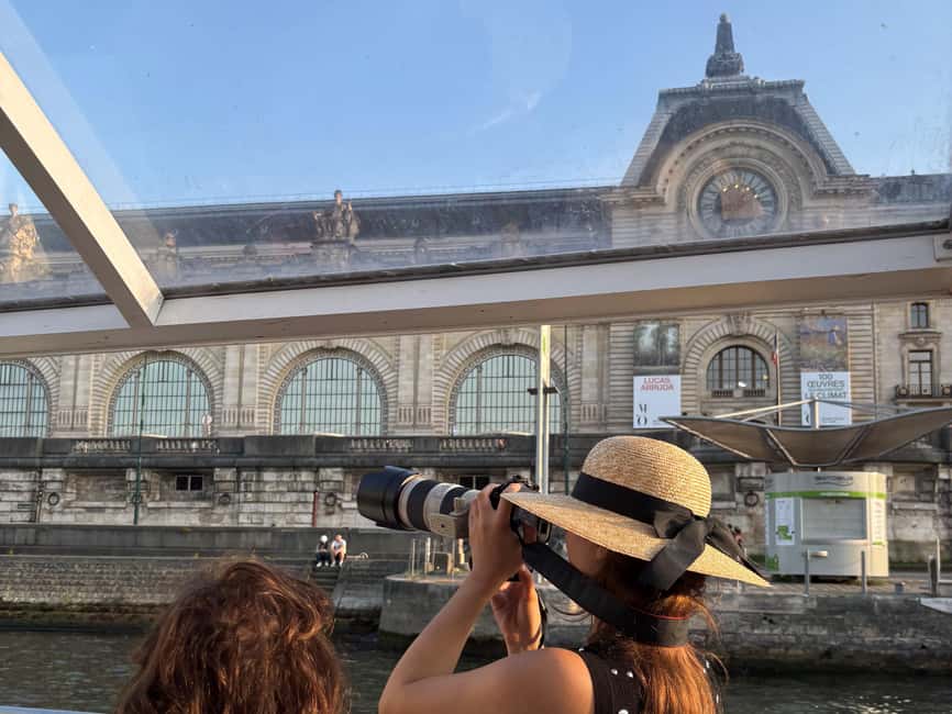 Paris: Hop-On Hop-Off Seine Cruise Pass with 9 Stops - Musée dOrsay: pair a boat ride with great art