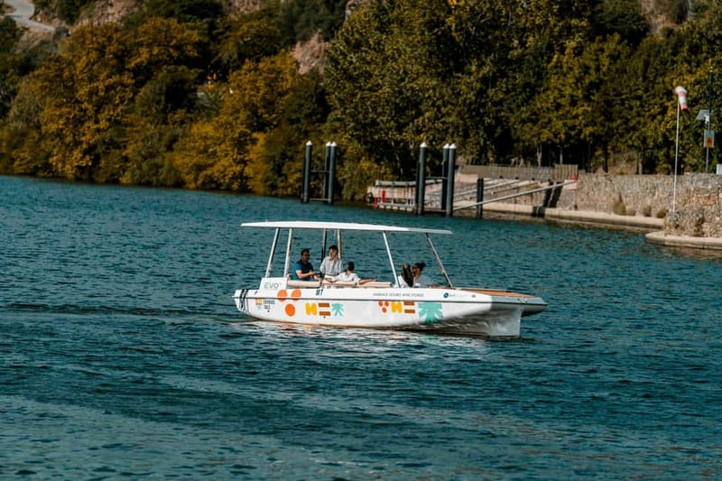 Pinhão: Douro River Solar Boat Tour with Wine Tasting - The one-hour route toward Romaneira