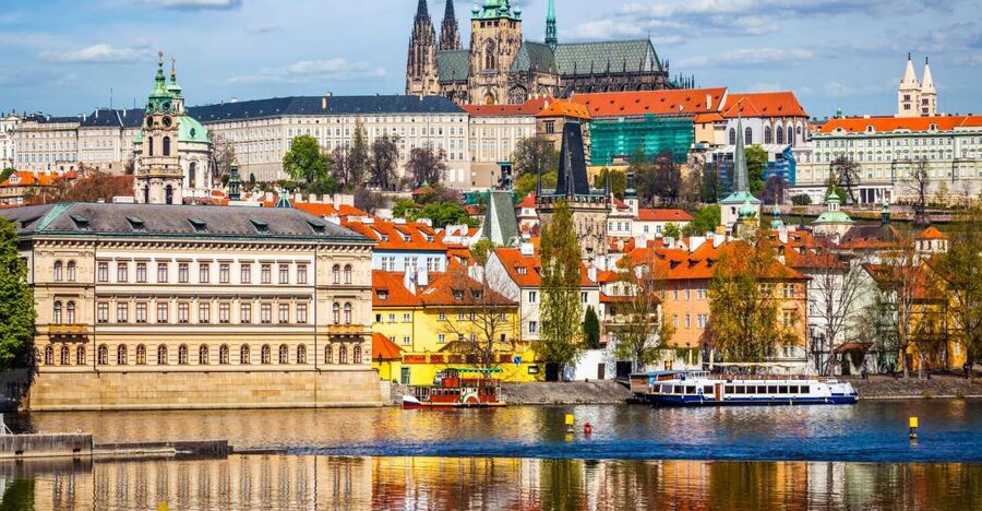 Prague: Full-Day Tour with Lunch and River Boat Cruise - Taking the tram up to Prague Castle