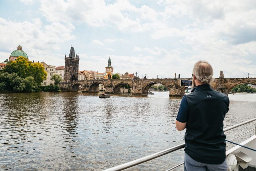 Prague: Vltava River Lunch Cruise in an Open-Top Glass Boat - Boarding at Pier 3A