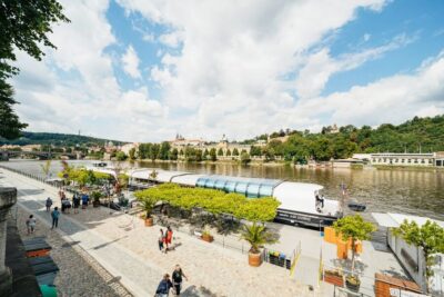 Vltava River Lunch Cruise in an Open-Top Glass Boat