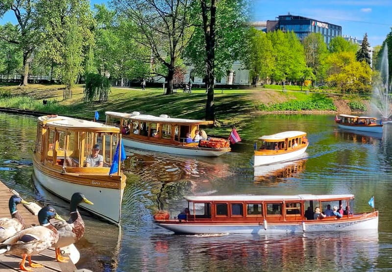 Riga: Canal & Daugava Cruise on a Historic Wooden Boat - Old Riga, Riga Castle, and the return route