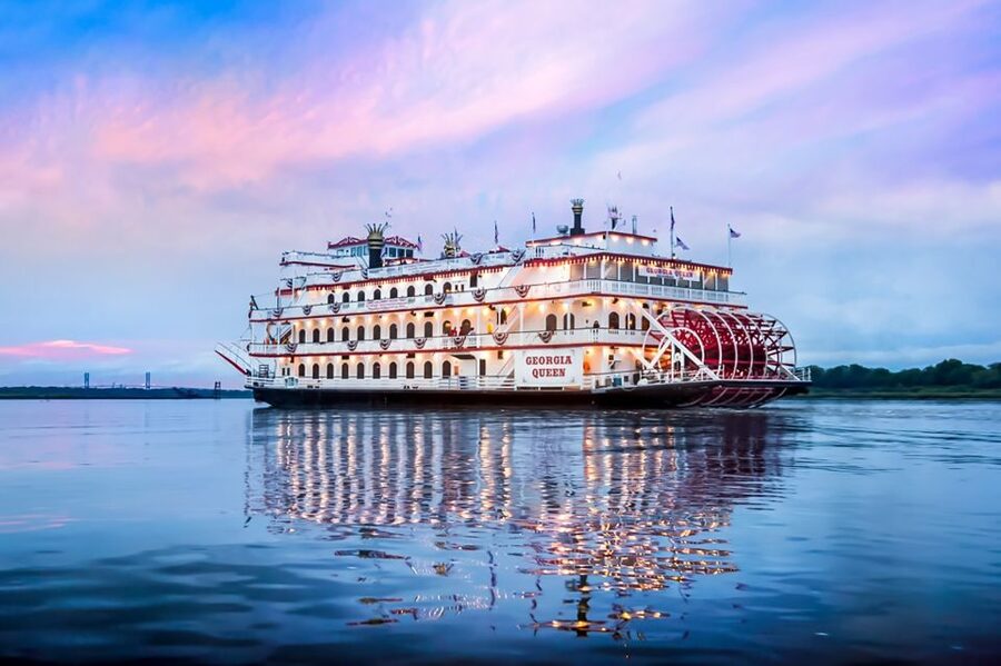 Savannah: Riverboat Sunset Cruise - Boarding beside Savannah’s River Street