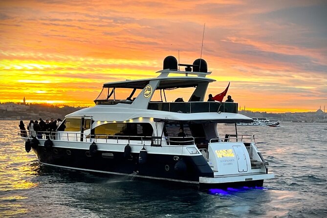 Scenic Bosphorus Sunset Cruise – 2.5 Hours of Luxury & Views - Returning past the old city and Golden Horn