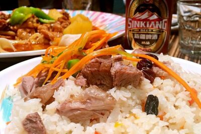 Shanghai Night River Cruise Tour with Xinjiang Style Dining Experience