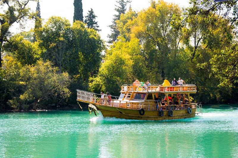 Side: Manavgat River Boat Trip & Grand Market w/ Lunch - Barbecue lunch with river views