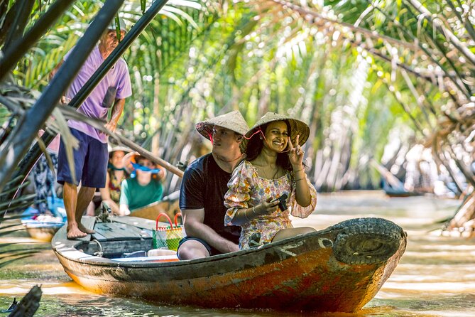 Small-Group Mekong Delta Day Trip: Boat Ride, Cottages & Pagoda - Coconut candy, honey tea, and small local workshops