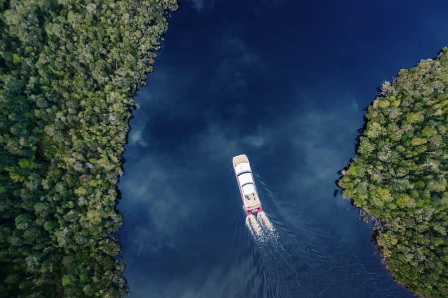 Strahan: World Heritage Cruise on Gordon River with Lunch - Hells Gates and the mouth of the harbor