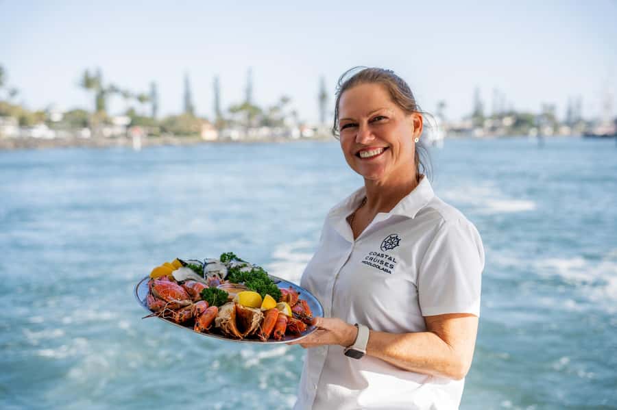 Sunshine Coast: Mooloolaba River Sunset Cruise - The river mouth, harbour, and canal route