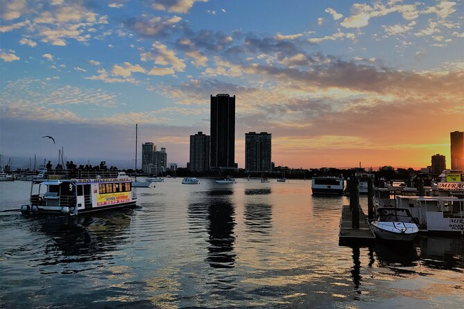Surfers Paradise: Sightseeing Sunset River Cruise - Leaving Cavill Avenue for the canals