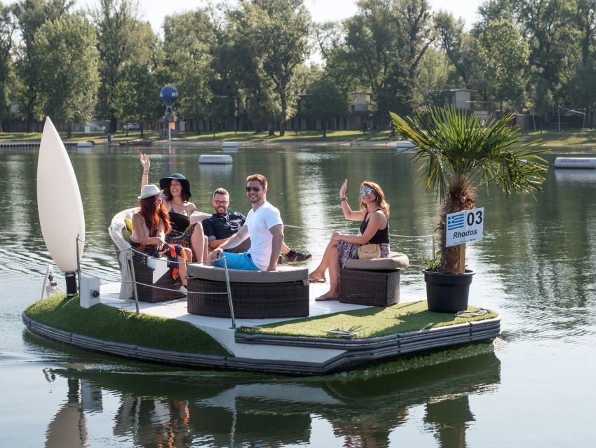 Vienna: Private Floating Island E-Boat Rental on Danube - Key points at a glance