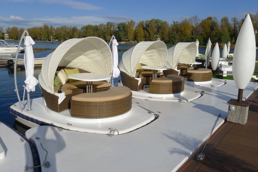 Vienna: Private Floating Island E-Boat Rental on Danube - Meeting the host and getting ready to steer